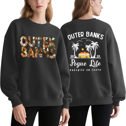 Outer Banks Sweatshirt,Outer Banks Pogue Life Graphic Hoody Unisex Long Sleeve Hoodies Preppy Hoodies Hooded
