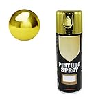 Pintura spray en aerosol. H HANSEL HOME Pintura Spray Oro Cromo 400 Ml