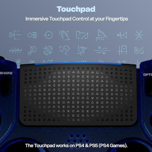 Image of EvoFox Play 2 PS4 Controller & PS5 (PS4 Games only), Playstation 4 Controller Bluetooth & Wired with HallSense Magnetic Joysticks & Triggers, 1000Hz Polling, Touchpad, Built-in Speaker & 3.5mm Jack