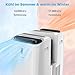 COSTWAY Klimaanlage mobil 14000BTU, Klimagerät mit Abluftschlauch, 5 in 1 Kühlen & Heizen & Entfeuchten & Belüften & Schlafmodus für Räume bis zu 135 m³, Fernbedienung/App, 24H Timer, 4100W, ≤57dB