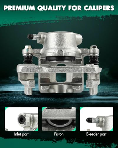 Image of SCITOO 19B1212 Front Right Disc Brake Caliper w /Bracket Fit For Asuna For Sunrunner 1992-1993,For Suzuki For Sidekick 1989-1998,For Suzuki For X-90 1996-1998, Single Piston
