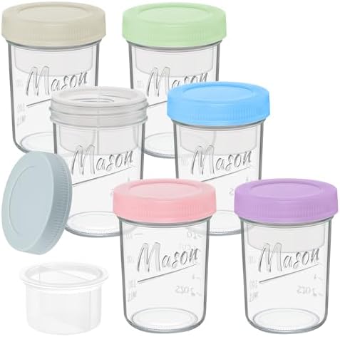 Amazon.com: Xyptorix 16 oz Overnight Oats Containers with Lids, 6-Pack