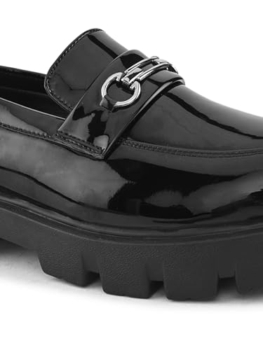 Image of STANPHORD Mens Loafers Stanphord Men's Slip On Loafers Shoes | Comfortable Lightweight Stylish Footwear for Casual, Formal TPZN 2231 Black-7