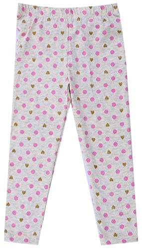Tots N TykesCotton Printed Legging for Girls | Super Soft with Elasticated Waist Band| Size Options for 3-8 Years Old Grey