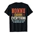 NONNU Knows Everything Father's Day Retro Vintage T-Shirt