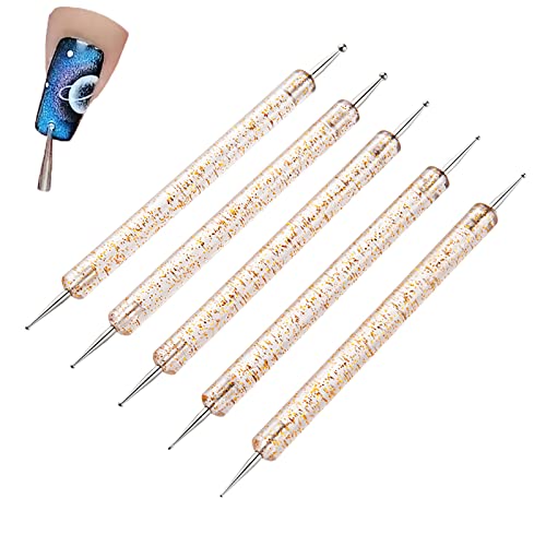 Caneta de pontilhamento de arte de unhas acrílicas pintura de manicure UV ferramenta de gel 2 maneir
