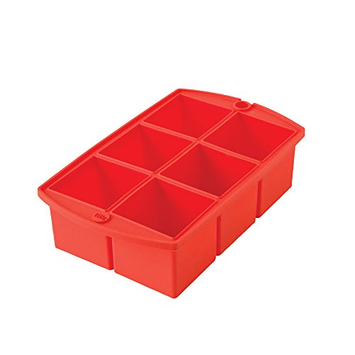 Tulz Mega Ice Block Tray, Silicone, Ruby miniatura 1