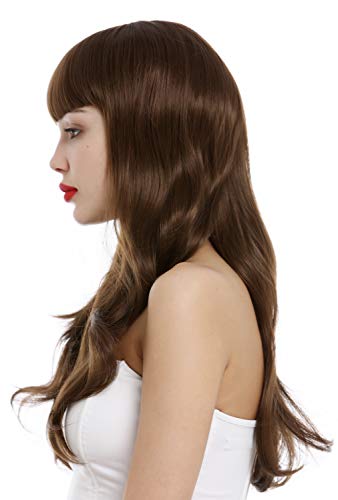WIG ME UP - st20120021-10 Lady wig long wavy wide bangs 60s vintage retro style medium brown, medium brown (10), 23 inch - Image 2