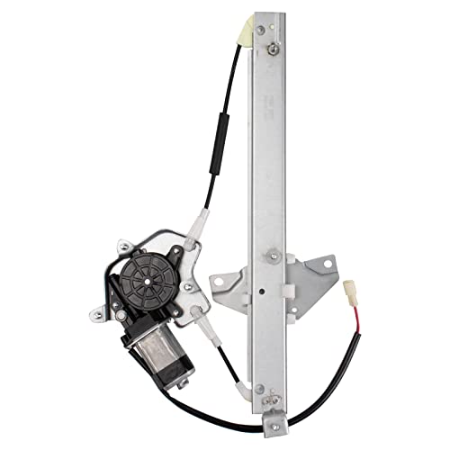 Image of TRQ Rear Passenger Side Power Window Motor and Regulator Assembly Power Compatible with 1992-1996 Toyota Camry Sedan Japan Built Models 1st VIN Digit J