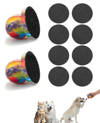 Waaqkid 2PCS Dog Nail File Filer Board for Safe and Easy Nail Care with 8PCS Replaceable Filing Disc