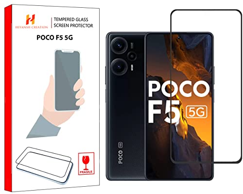 Image of Tempered Glass For Poco F5 5G Screen Protector Edge to Edge Coverages 11D Tempered Glass, Full Adhesives Glass POCO F5 5G