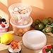 Acellegic 100 Pack Deli Container Lids Clear Plastic Reusable Lids for 8, 16, 32oz Deli Container Soup, Freezer, Microwave, Dishwasher Safe, Not Include Cups