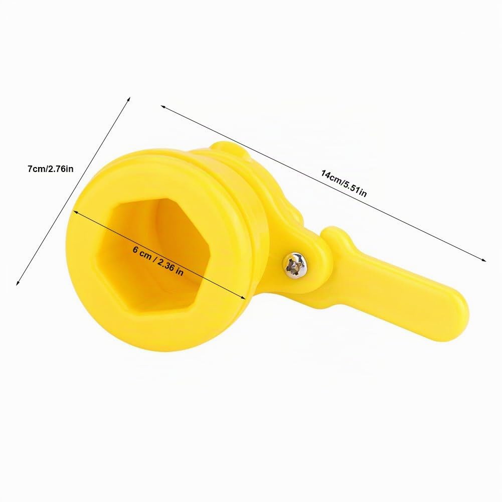 Zerodis Vanne pour Extracteur de Miel Outil Apiculture,Outil d'embouteillage Apicole de Robinet de Seau de Valve de Miel d'abeille Nylon + Acier Inoxydable