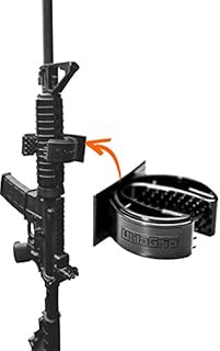 QuiverGrip UtilaGrip Single Shotgun & Rifle Gun Rack - Gun Rack - Wall Mount - Wall Organizer - Weapons Rack - Adjustable Firearm Storage - Wall Mounted Gun Holder