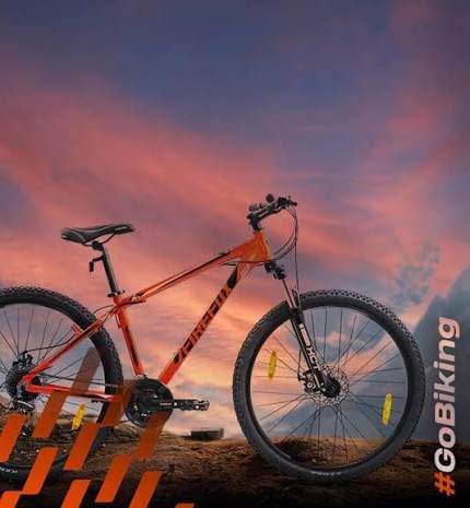 Fire-Fox Spirit X Hybrid Cycle in Slim Tyres with Dual disc Brakes with 21 Speed SHI-Mano Gears for 13+ Age Group-image-4