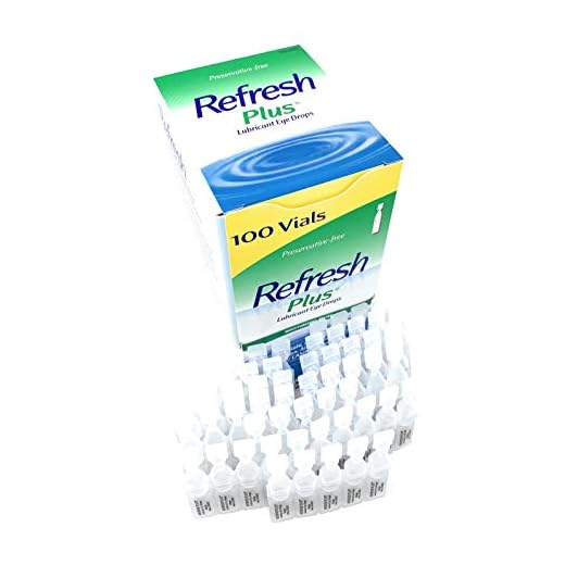 Allergan Refresh Plus Lubricant Eye Drops Single-Use Vials, Clear, (100 Count (Pack of 1))