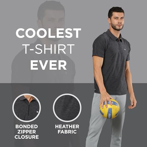 Image of Men's Lightweight Dry Rush Tech Polo | Moisture-Wicking, Breathable, Stretchable, Wrinkle-Resistant, Quick-Dry, Anti-Odor