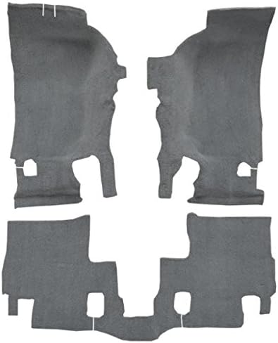 ACC Automotive Carpet Compatible with 2007 to 2010 Jeep Wrangler, Passenger Area (801-Black Plush Cut Pile)