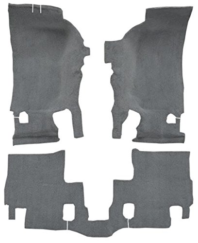 Automotive Carpet Compatible with 2007 to 2010 Jeep Wrangler, Passenger Area (801-Black Plush Cut Pile)