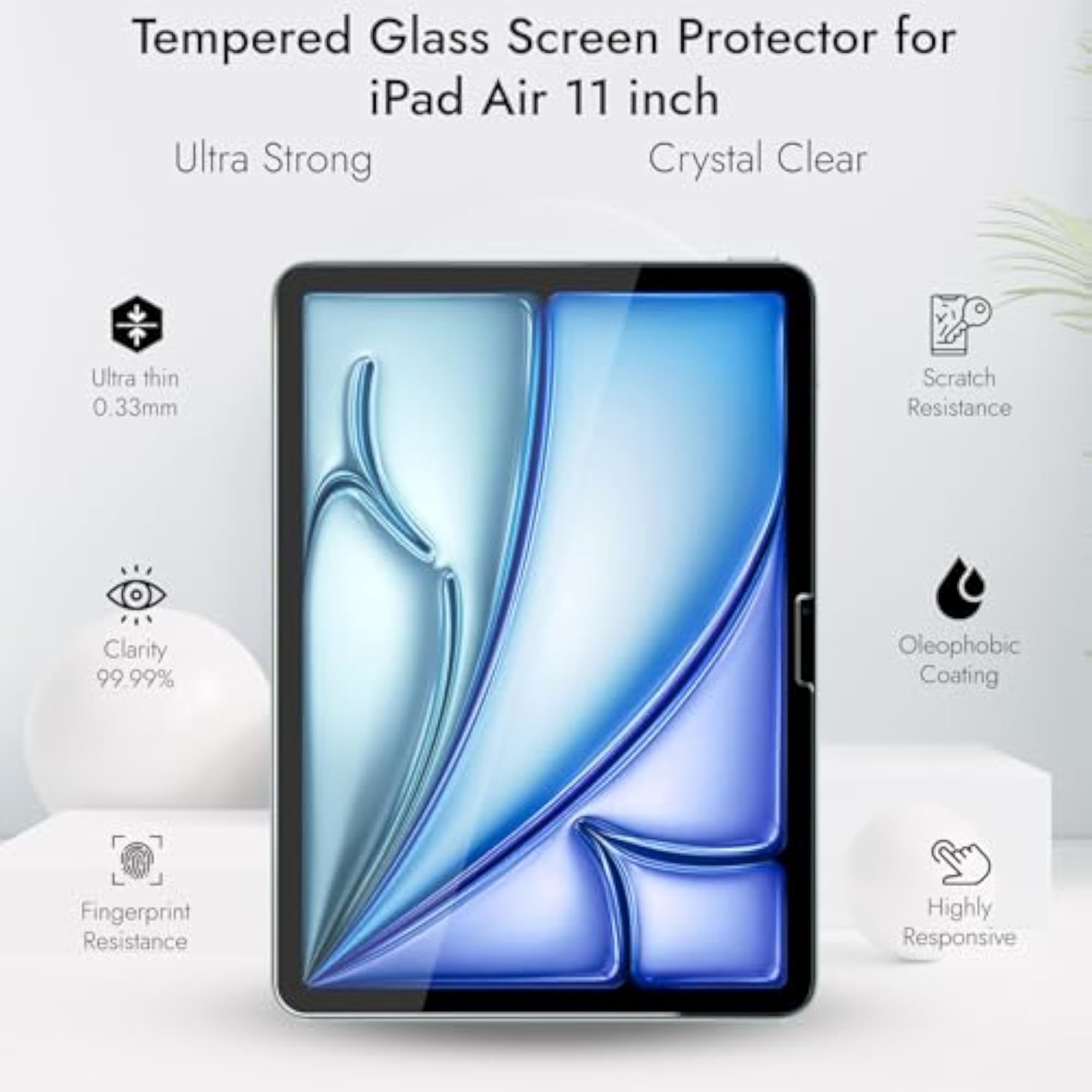 Tempered Glass Screen Protector for iPad Air 11