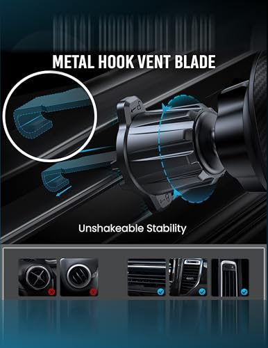 Image of for Magsafe Car Mount Wireless Charger 15W Car Charger for iPhone Magnetic Car Phone Holder Mount with Wireless Fast Charging Compatible for iPhone 14 13 12 with Cooling Fan