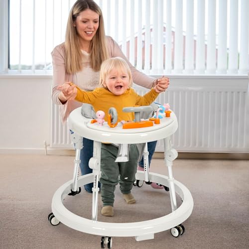 image for NVW Music and Lights Baby Walker Foldable with 9 Adjustable Heights, B