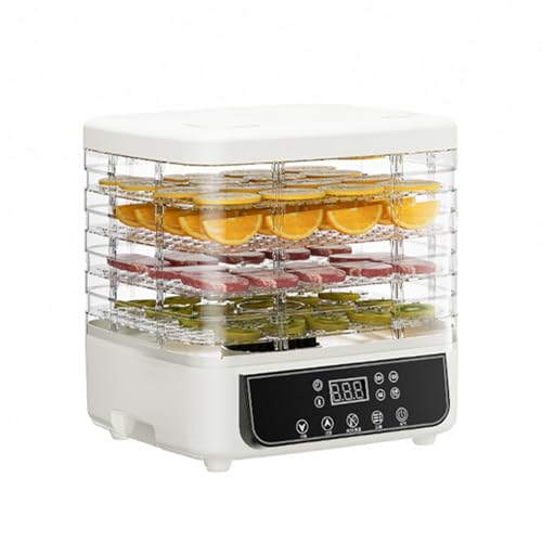 Dörrgerät, Multifunktionaler Obsttrockner mit 5 Fächern, 72-Stunden-Timer Obsttrockner mit LED-Anzeige, Lebensmitteltrockner für Fleisch, Fisch, Gemüse Dörrgerät, Multifunktionaler Obsttrockner mit 5 Fächern, 72-Stunden-Timer Obsttrockner mit LED-Anzeige, Lebensmitteltrockner für Fleisch, Fisch, Gemüse