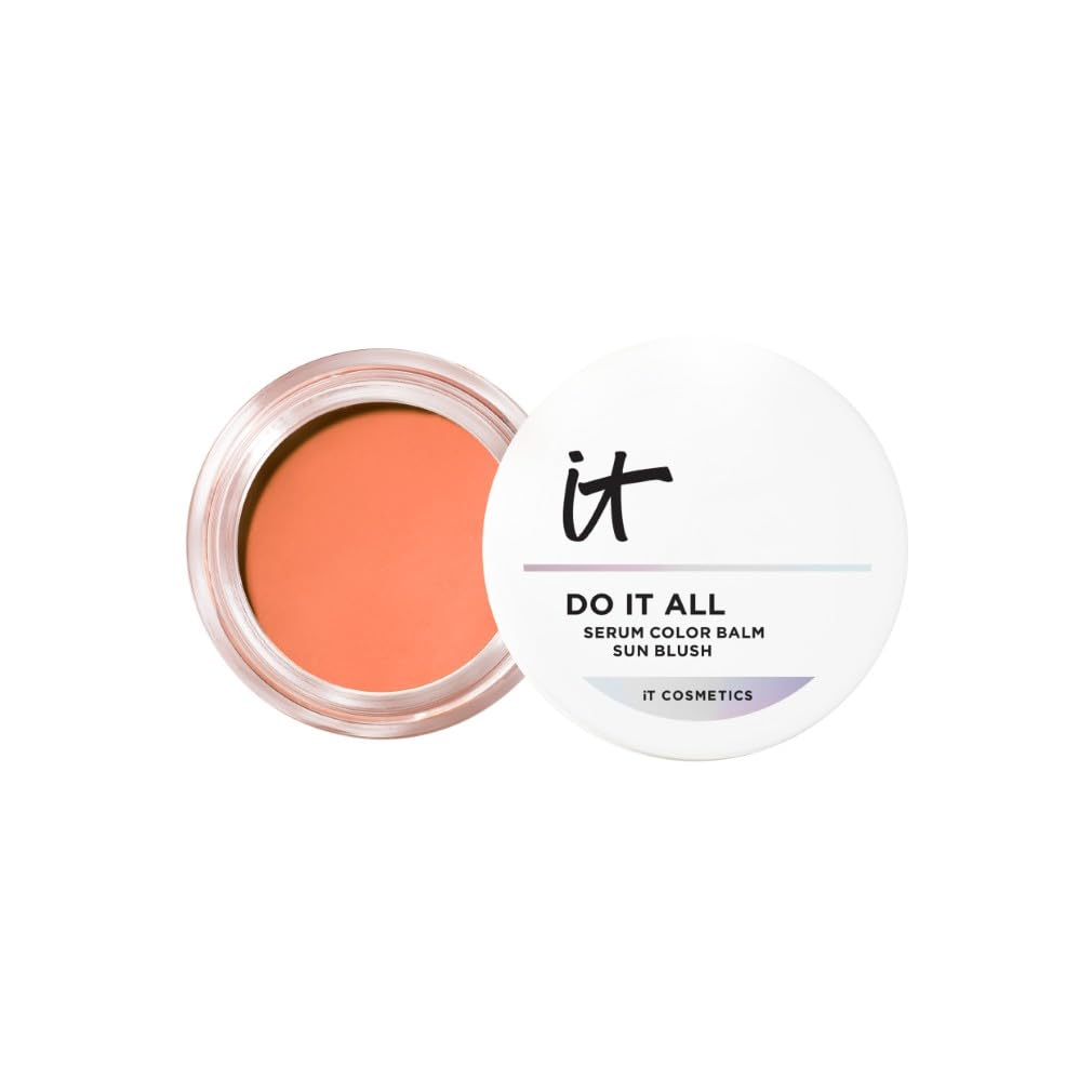 IT Cosmetics Do It All Serum Color Balm, 18 g, Cream Blush & Bronzer, Sonnengebräunte Farbe und Glow in einem, Hautglättend & aufpolsternd, Für alle Hauttypen