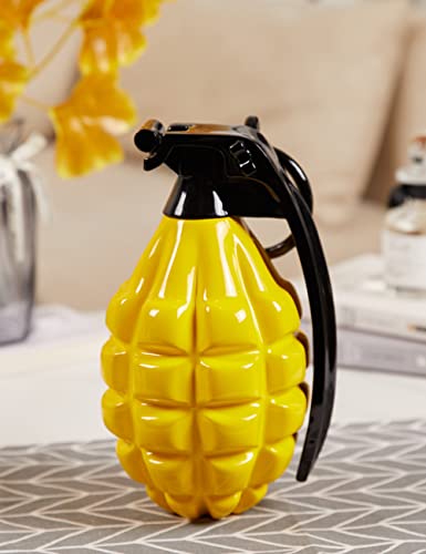 Nenbolec Pineapple Hand Grenade Statue Decor Sculpture Home Gifts Arts Polyresin Figurine Yellow 10Inch #TOP3