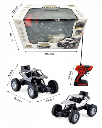 Image of Royals hub Remote Control Rock Crawler 5 Function High Speed 1:18 Rc Car Toys for Boys 2Wd Off Road Vehicle Toy Cars for Kids Monster Truck Rock Climbing Car Toy for Kids【Black】