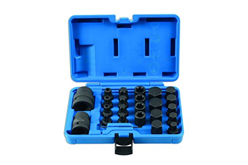 Laser 6891 Impact Bit & Socket Set 3/4"D, 1"D 24pc, 3/4-inch D/ 1-inch D
