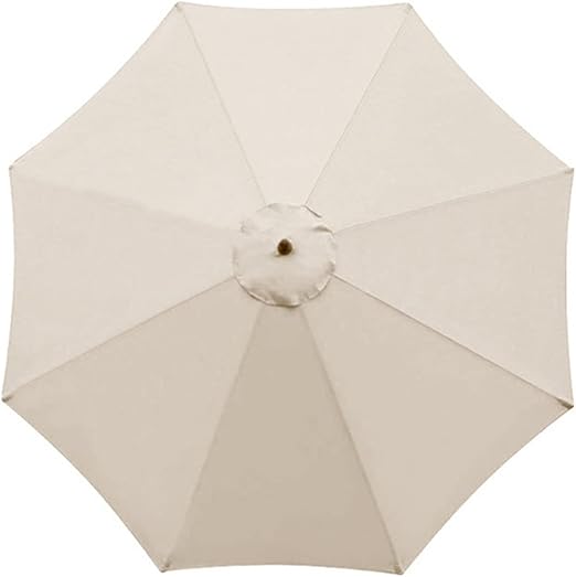TWSOUL Replacement Parasol Fabric Cover, 2.7 m 6 Ribs / 3 m 8 Ribs