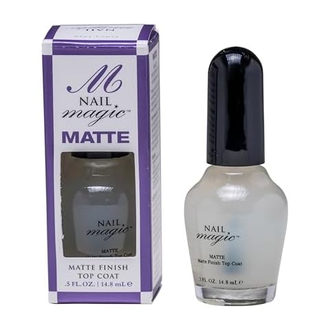 Nail Magic Matte Top Coat - Long Lasting Clear Polish Cover