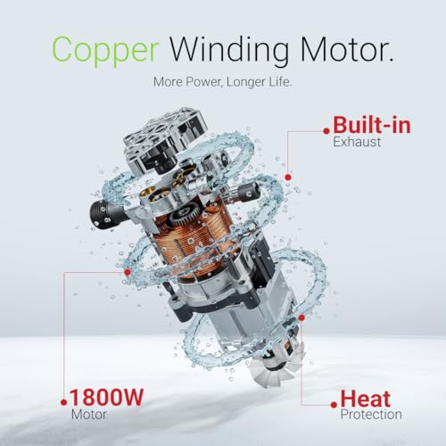 Image of Dylect Flow Prime High Pressure Car Washer Pump, 1800W Copper Motor, 130 Bar Pressure, 6.5L /Min Flow, TSS, Self-Priming, 8M Hose, 11 Accessories, for Car, Bike & Home Cleaning