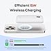iWALK Magnetic Power Bank 10000mAh, 30W Wireless Portable Charger with Fast Charging USB-C Cable,Qi2 Certified 15W Battery Pack with LED Display for iPhone 16/16 Pro/15/14/13/12 Series, Samsung Galaxy