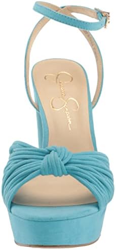 Jessica Simpson Women's Immie Platform Sandal Wedge, Nevada Blue, 5 | Image 1