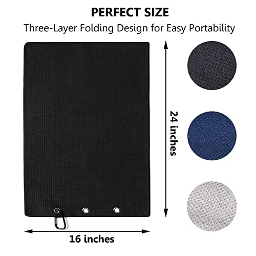 image for LUSTEMBER 3 Pack Large Golf Towels, 16