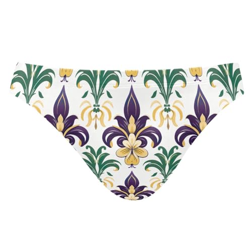 Mens Mardi Gras Fleur De Lis Bikini Swimsuit Swimwear Swim Briefs for Men 21342775