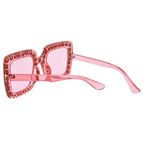 Elton Square Diamond Rhinestone Sunglasses Novelty Oversized Celebrity Shades3