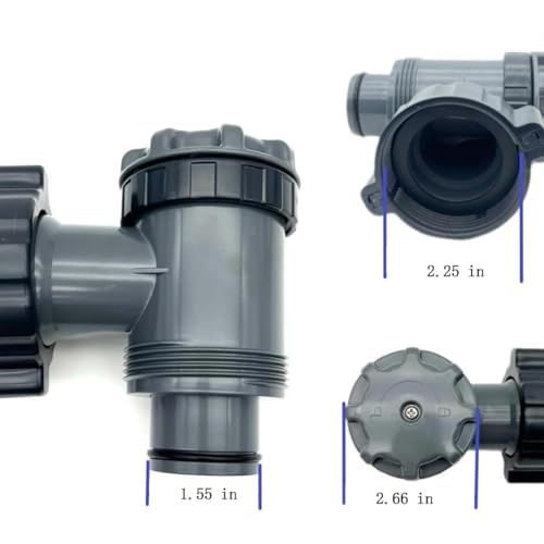 RuiJOTWAT Einlass- und Auslassventile, kompatibel mit oberirdischen Poolfilterpumpen-Ersatzteilen, Ersatzschalter, oberirdisches Pool-Kolbenventil