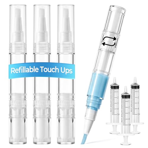 UPZIGS Refillable Touch Up Paint Pen, 3 Pack for Walls & Trim