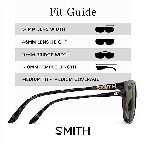 Image of SMITH Cheetah Sunglasses with Polarized Lenses - Performance Sports Active Cat Eye Sunglasses - For Women