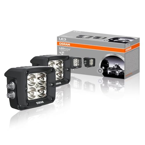 Osram LEDriving CUBE VX80-SP, Phares de travail LED OFF ROAD, feux de route, spot, 1300 lumens, faisceau lumineux jusqu'à 114 m, spots rectangulaires à LED...