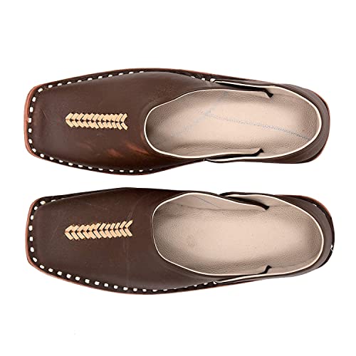 Divyanshu Fashion Men's Ethnic Embroidery Jutis and Mojaris for Fashion|Outdoor|Occasions|Wedding|Party|Evening|Festive|Shoes with Comfort Insole (6-13 UK) DF-Z-9686