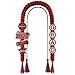 JOTFA Graduation Leis 2026 and Graduation Cords, Graduation Money Leis with 8 Graduation Glitter Patches for Graduation Party Decorations (Red & Black)