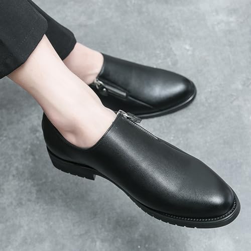 Men's Fashion Classic Dress Shoes Classic Leather Formal Work Slip-On Non-Slip Softsole Weddings and Business Oxford Shoes2