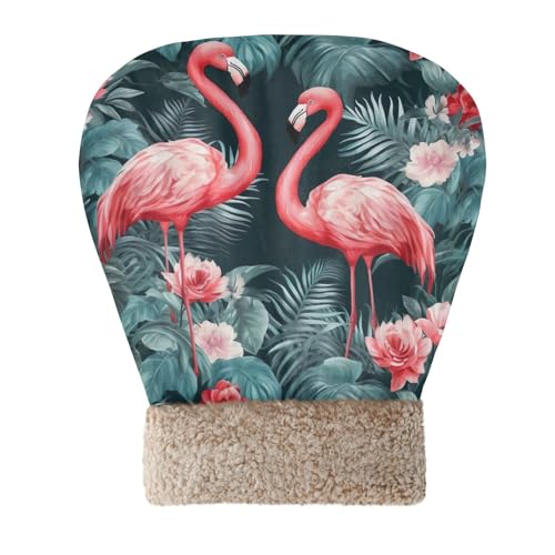 Coikll Cat Sleeping Bag Tropical Flamingo Soft Plush Pet Bed for Cats, Small Dogs & Rabbits, Ideal Indoor Warm Nest