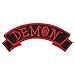 Demon Name Tag Horror Dead Kreepsville Embroidered Iron On Applique Patch