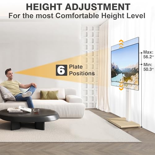Tavr Furniture TV STAND WITH MOUNT Floor Stand For 32-75 Inch Plasma Lcd Led Oled Flat Panel Or Curved Screen Tvs thumb #4