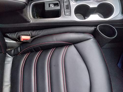 Hzyich Car Seat Gap Filler Pad Pu Leather Console Side Pocket Organizer For Cellphone Wallet Coin Key, Set Of 2 #TOP1